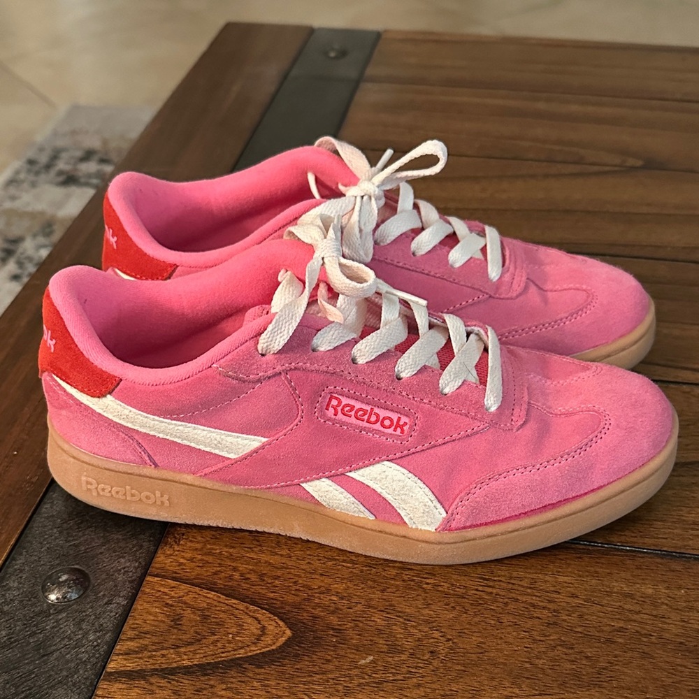 Reebok Pink and White Casual Shoes